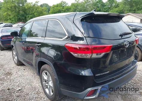 2019 Toyota Highlander Limited from USA, damaged, VIN 5TDDZRFH5KS704283